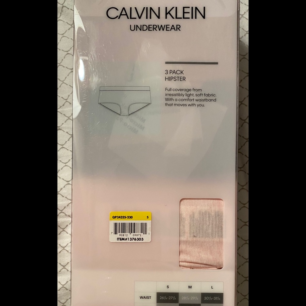 Calvin Klein Hipster Underwear 3-Pack - Picture 2 of 3